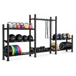 Soporte Multiple Grande para Pelotas, Pesas Rusas, Correas, Ligas, Sacos Búlgaros