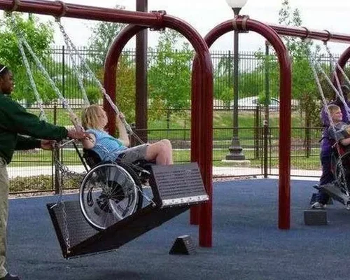 Columpios Adaptados Columpios Adaptados - Línea Parques, Parques Infantiles - Power Fitness Pro