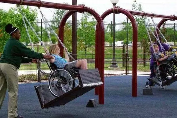 Columpios Adaptados - Línea Parques, Parques Infantiles - Power Fitness Pro