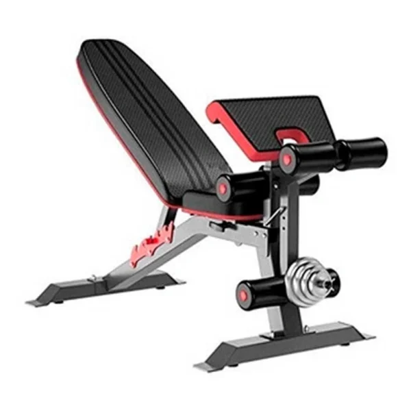 Banca Pesada Importada Regulable con Extensión y Flexión de Pierna + Bíceps Banca Pesada Importada Regulable con Extensión y Flexión de Pierna + Bíceps - Línea Hogar, Abdominales - Power Fitness Pro
