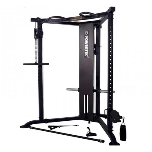 Crossover para Discos + Jaula de Sentadilla V 3000 - Línea Hogar, Racks / Soportes / Jaulas - Power Fitness Pro