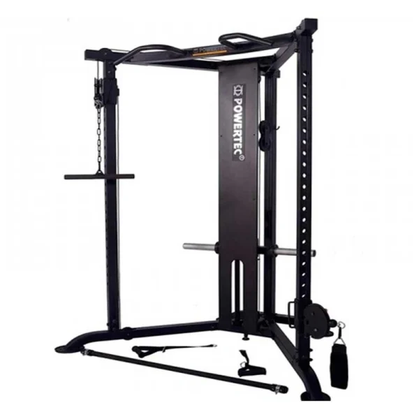 Crossover para Discos + Jaula de Sentadilla V 3000 Crossover para Discos + Jaula de Sentadilla V 3000 - Línea Hogar, Racks / Soportes / Jaulas - Power Fitness Pro