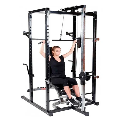 Jaula de Sentadillas, Polea Alta y Baja - Línea Hogar, Racks / Soportes / Jaulas - Power Fitness Pro