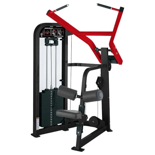 Máquina DE Dorsales Alto Máquina DE Dorsales Alto - Hamer, Línea Profesional para trabajar espalda - Power Fitness Pro