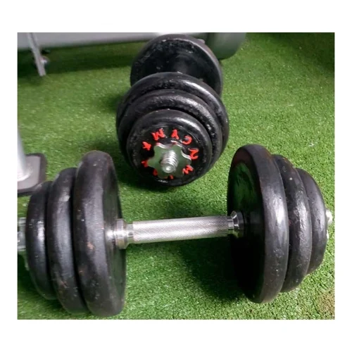 Par de Mancuernas de 20 Kg c/u Par de Mancuernas de 20 Kg c/u - Línea Hogar, Barras Discos y Pesas - Power Fitness Pro