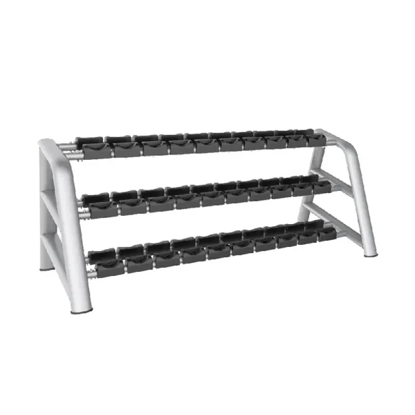 Rack DE Mancuernas 10 Pares - Megaflex, Línea Profesional para trabajar accesorios - Power Fitness Pro