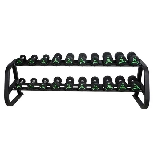 Rack de mancuernas de 2 niveles (NO Incluye Mancuernas) - Línea Hogar, Racks / Soportes / Jaulas - Power Fitness Pro