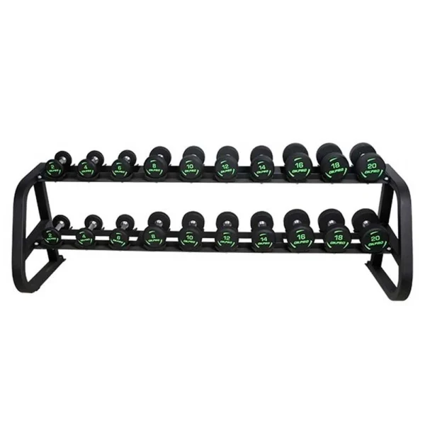 Rack de mancuernas de 2 niveles (NO Incluye Mancuernas) - Línea Hogar, Racks / Soportes / Jaulas - Power Fitness Pro