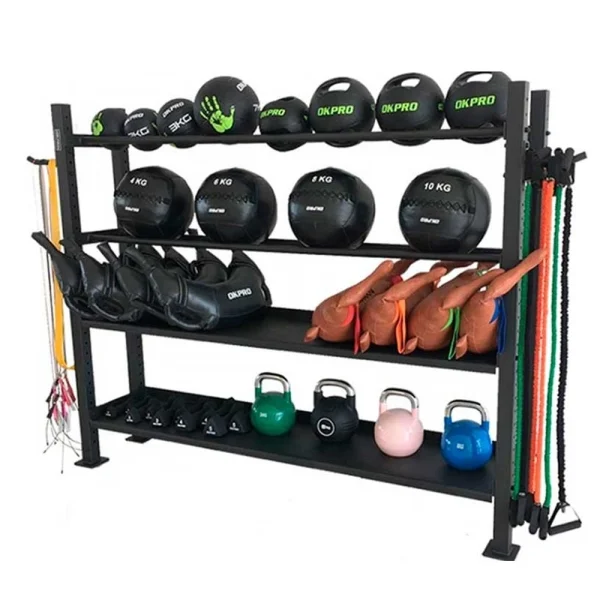 Soporte Multiple para Pelotas, Pesas Rusas, Correas, Ligas, Sacos Búlgaros Soporte Multiple para Pelotas, Pesas Rusas, Correas, Ligas, Sacos Búlgaros - Línea Hogar, Crossfit - Power Fitness Pro